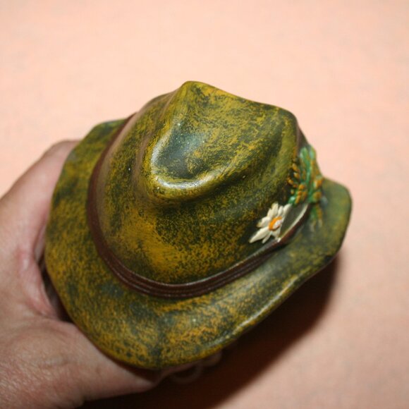 Vintage Tyrolean Bosson Mask Head Character Pancho Chalkware Wall Plaque - Picture 5 of 7